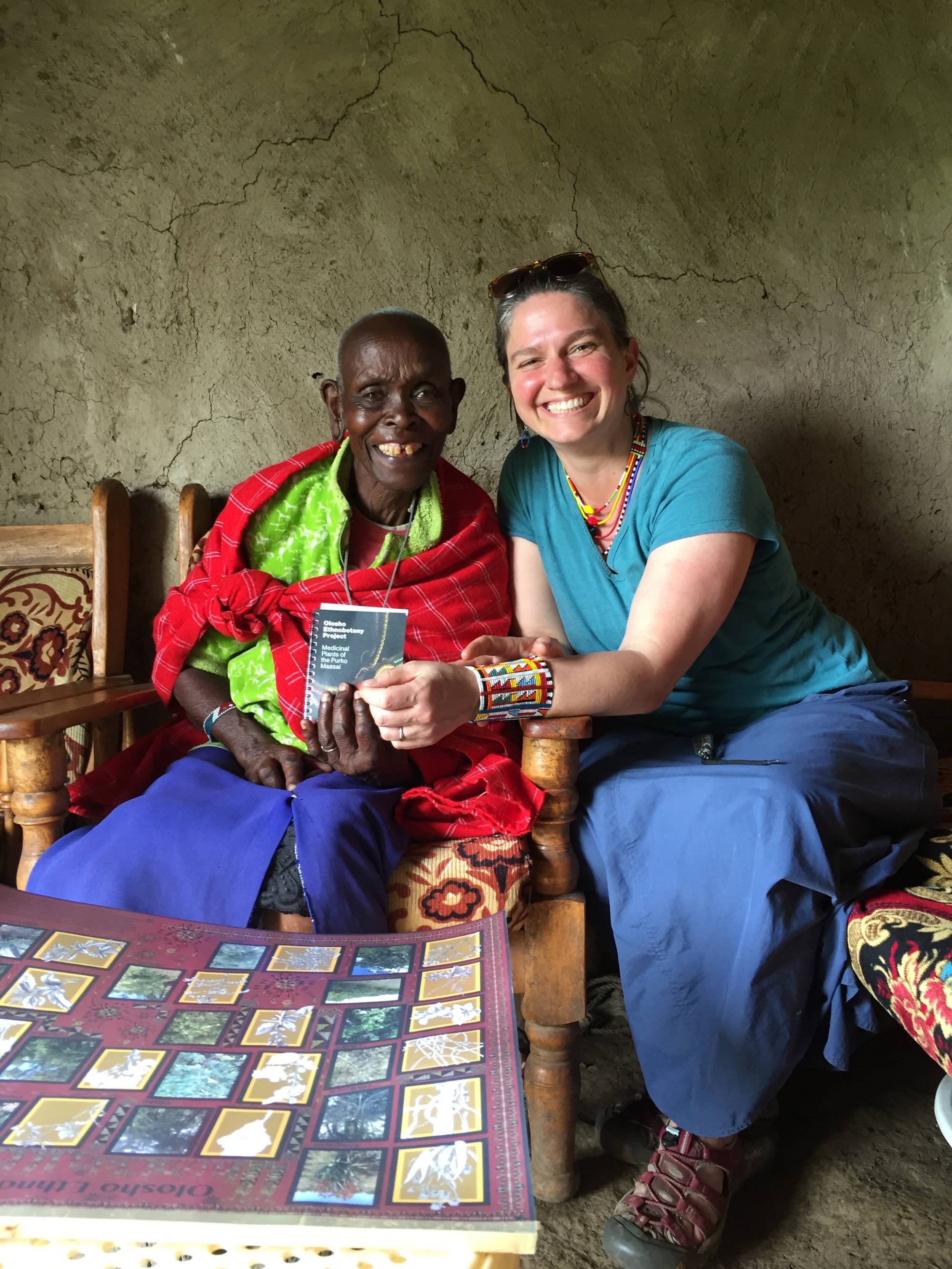 Dr. Kristin Hedges in the field